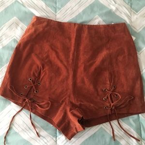 TOBI Suede Shorts NWT